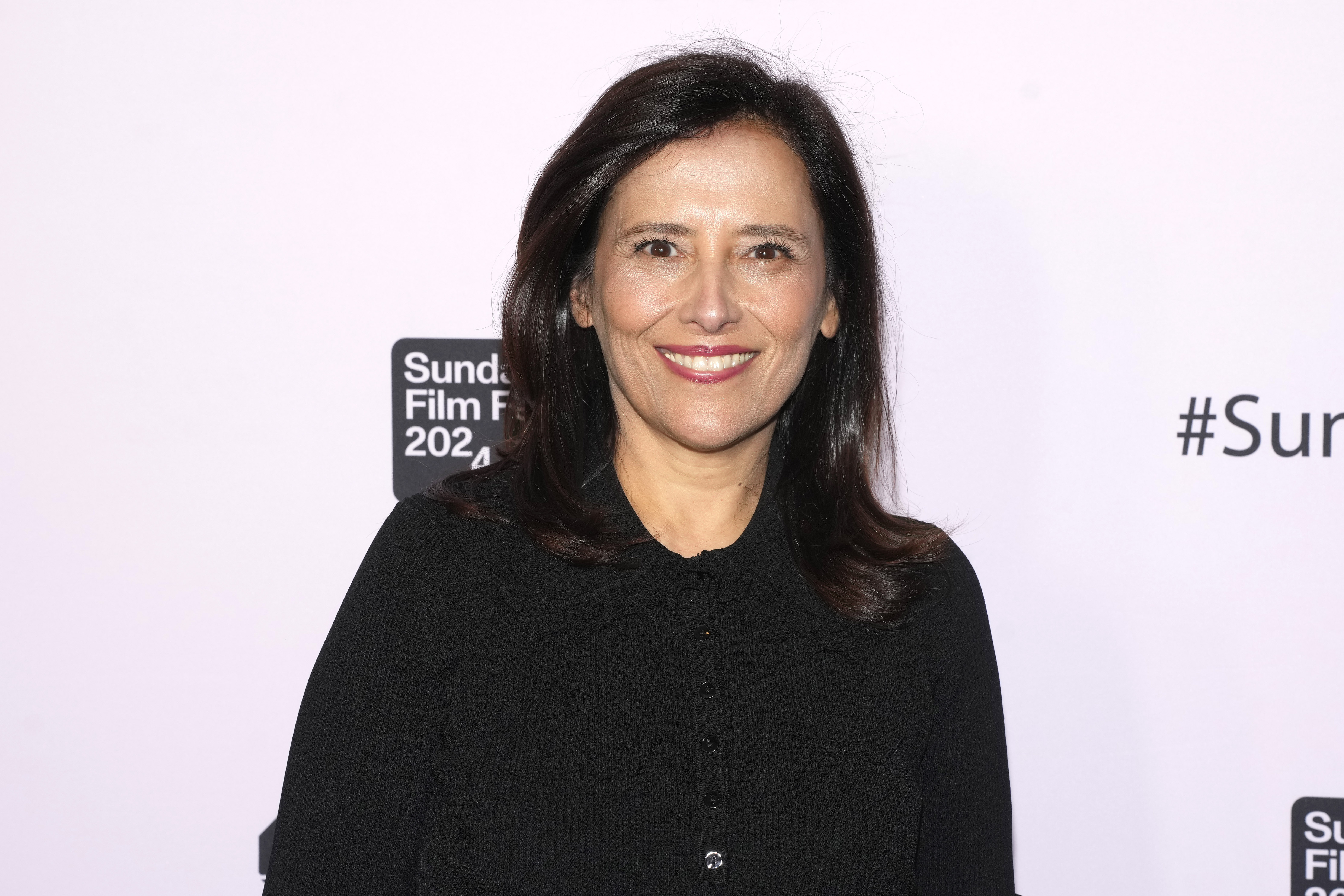 FILE - Joana Vicente attends the 2024 Sundance Film Festival's Opening Night Gala on Jan. 18, 2024, in Kamas, Utah. Vicente is stepping down as the CEO of the Sundance Institute, the nonprofit behind the annual Sundance Film Festival, after two and a half years. (Photo by Charles Sykes/Invision/AP, File)