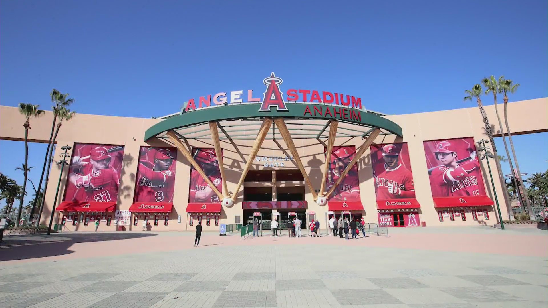The Los Angeles Angels Stadium in Anaheim, California. (KTLA)